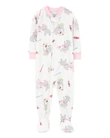 Baby 1-Piece Elephant 100% Snug Fit Cotton Footie Pyjamas