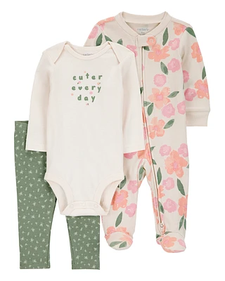 Baby 3-Piece Floral Multi-Piece Set