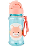 ZOO Straw Bottle -12 oz Rainbow Cat