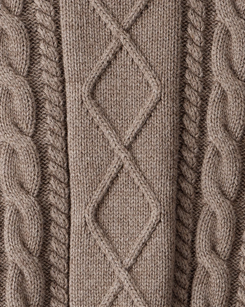 Toddler Organic Cotton Cable Knit Sweater