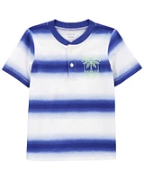 Toddler Striped Jersey Henley