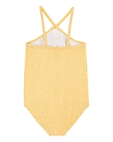 Toddler 1-Piece Polka Dot Swimsuit - Gold