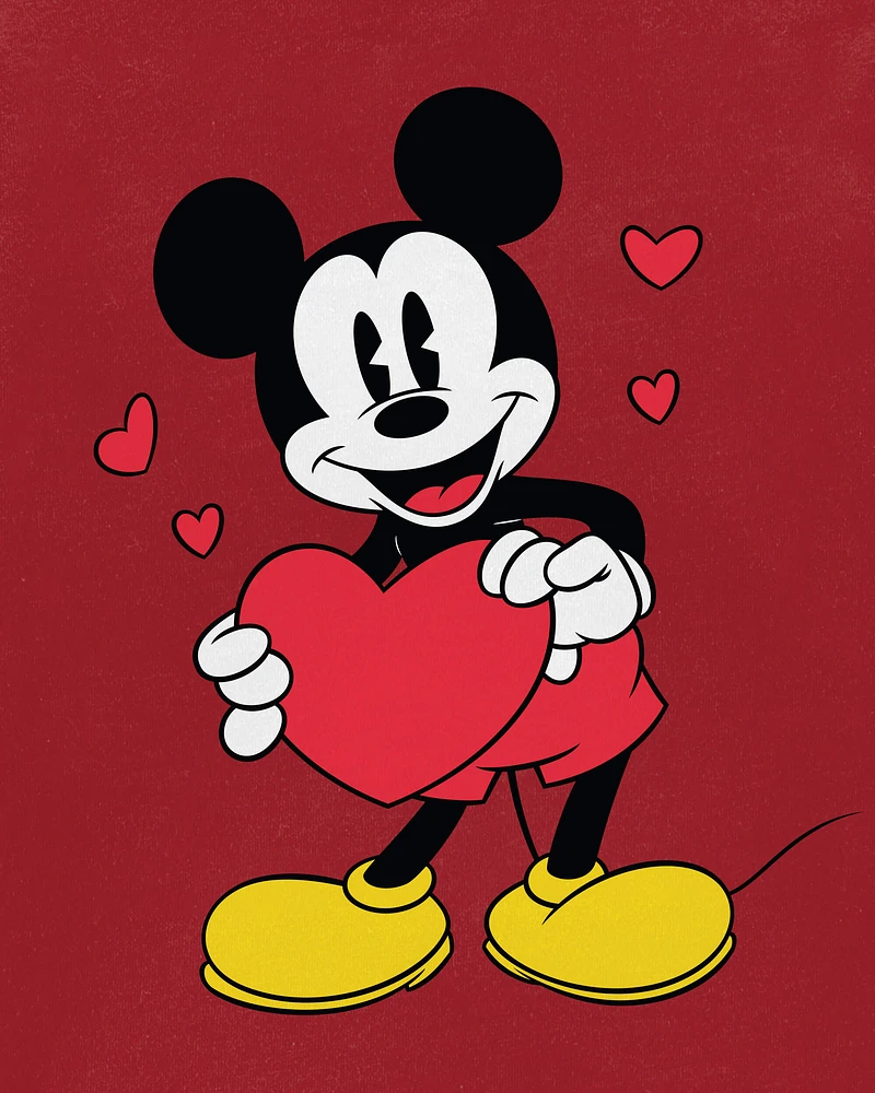 Toddler Mickey Mouse Valentine's Day Tee - Red