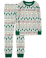 Kid 2-Piece Fair Isle 100% Snug Fit Cotton Pyjamas