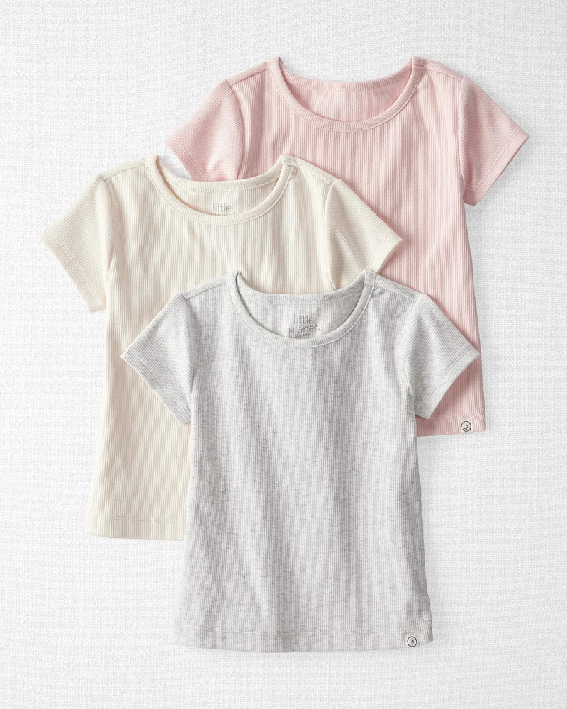 Toddler -Pack Organic Cotton Tees