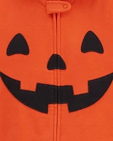 Toddler Halloween Jack-O-Lantern Hooded Jumpsuit