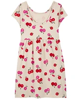 Kid Cherry Jersey Dress