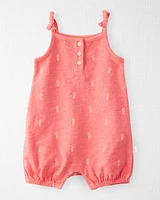 Baby Seahorse-Print Romper Made with Organic Cotton