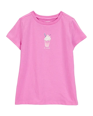 Kid Milkshake Short-Sleeve Graphic Tee - Purple