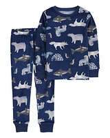 Toddler 2-Piece Arctic Animals Fleece Pyjamas