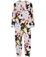 1-Piece PurelySoft Floral Print Sleeper Pyjamas
