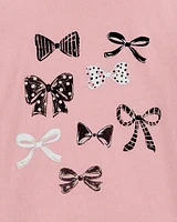 Toddler Bow Long-Sleeve Graphic Tee