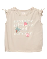 Toddler Sunshine, Saltwater and Summer Graphic Tee