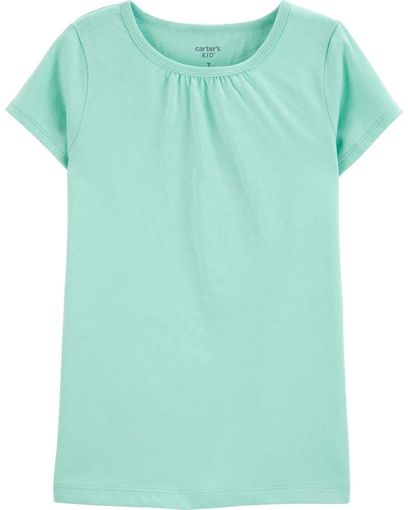 Kid Turquoise Cotton Tee