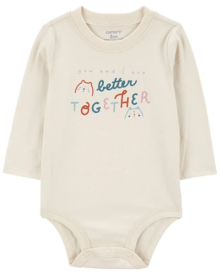 Better Together Cat Long-Sleeve Bodysuit