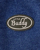 Baby Little Buddy Snap-Up Denim Jumpsuit