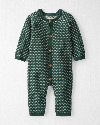 Baby Organic Cotton Sweater Knit Jumpsuit