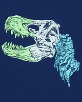 Kid Dinosaur Short-Sleeve Graphic Tee - Navy