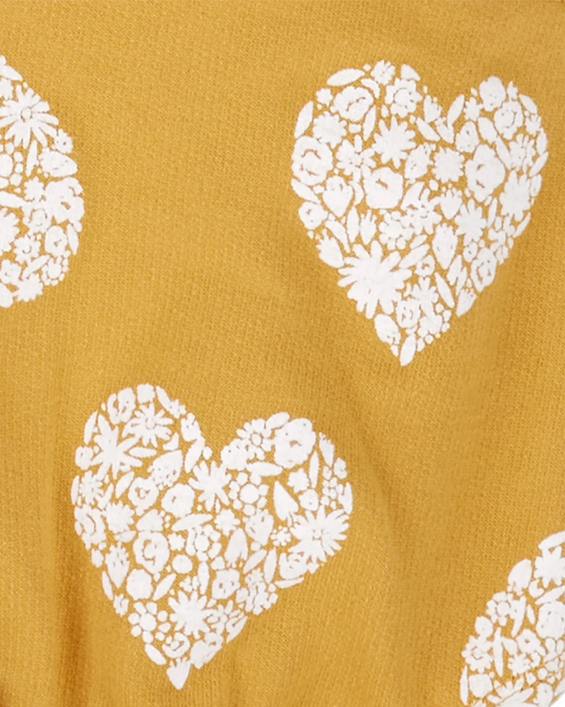 Baby 3-Piece Yellow Heart Little Vest Set