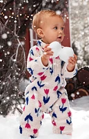 Baby Floral Sherpa Jumpsuit