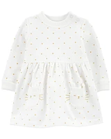 Baby Polka Dot Fleece Dress