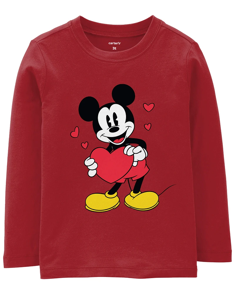 Toddler Mickey Mouse Valentine's Day Tee - Red