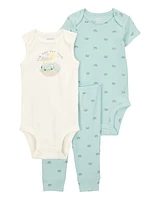 Baby 3-Piece Bus Little Character Set®- Blue/White