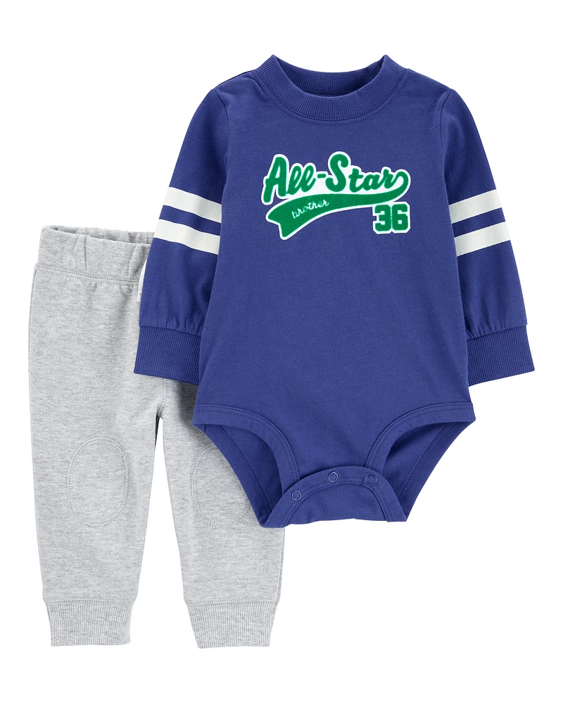 Baby 2-Piece All-Star Brother Bodysuit Pant Set