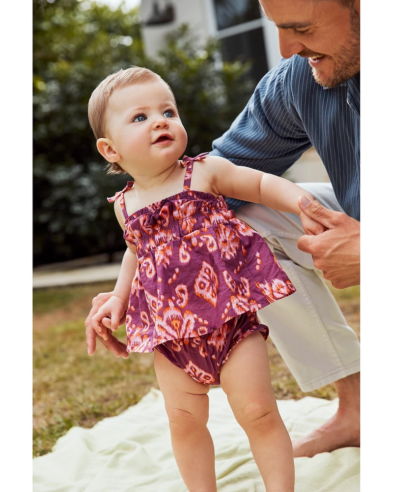 Baby 3-Piece Floral Diaper Cover Set