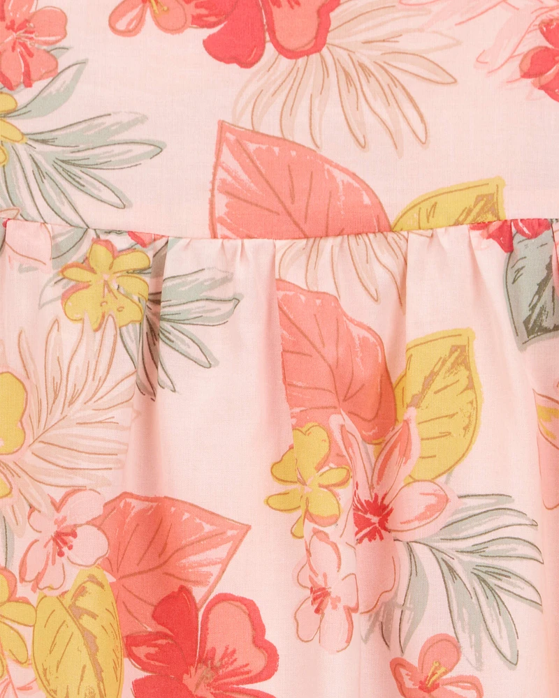 Toddler Floral Tiered Dress