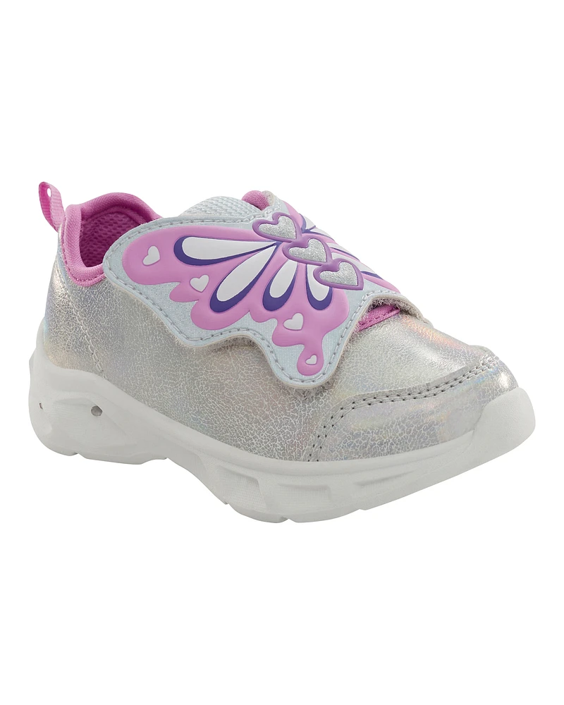 Toddler Butterfly Light-Up Sneakers