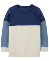 Kid Colourblock Fleece Sweatshirt