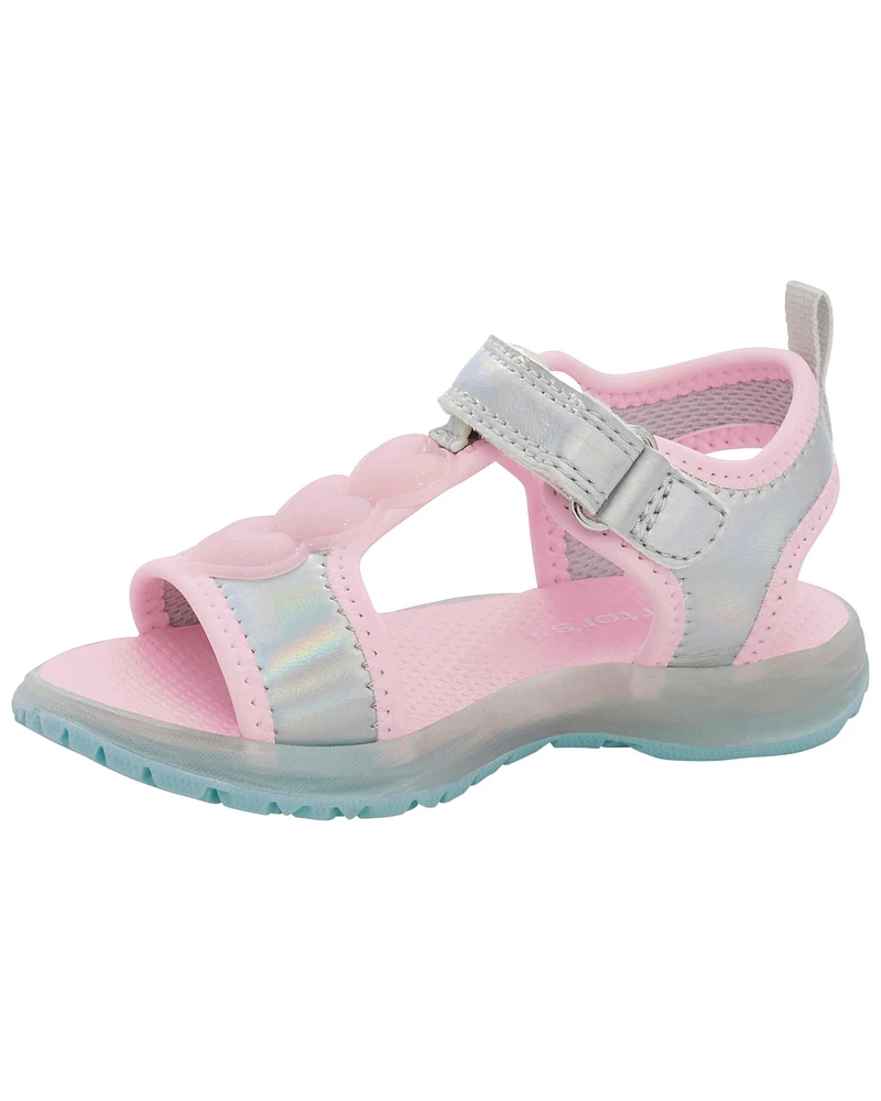 Toddler Heart Light-Up Sandal