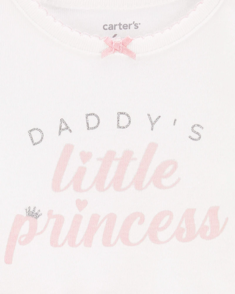 Baby 2-Piece Daddy's Princess Bodysuit & Tutu Pant Set