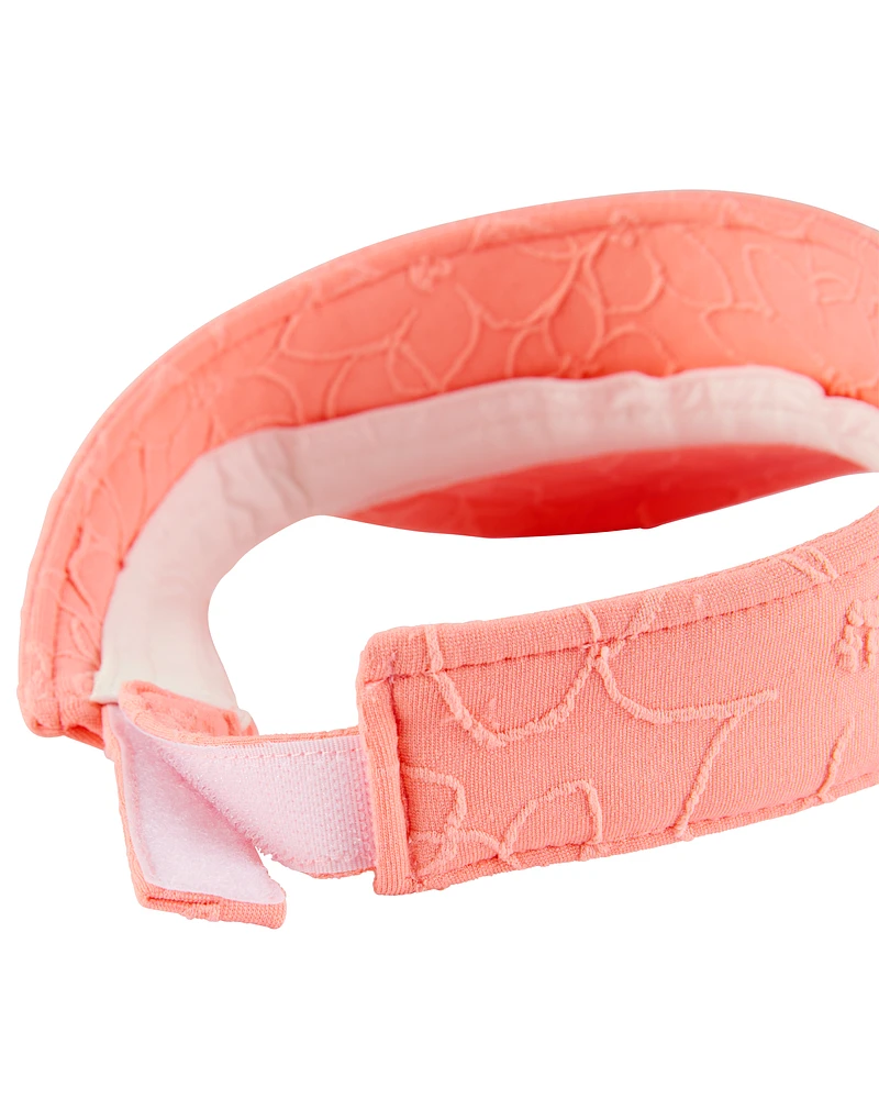 Kid Floral Visor - Pink