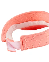Kid Floral Visor - Pink