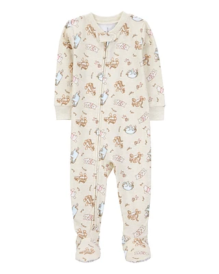Baby Winnie The Pooh Snug Fit Cotton Footie 1-Piece Pyjamas
