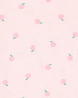 Baby Floral Peplum Short-Sleeve Top - Pink