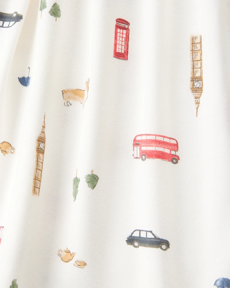 London Print PurelySoft 2-Piece Pyjamas - Ivory