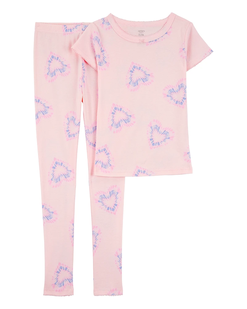 Kid 2-Piece Heart 100% Snug Fit Cotton Pyjamas