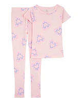 Kid 2-Piece Heart 100% Snug Fit Cotton Pyjamas