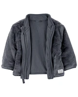 Zip-Up Sherpa Cardigan