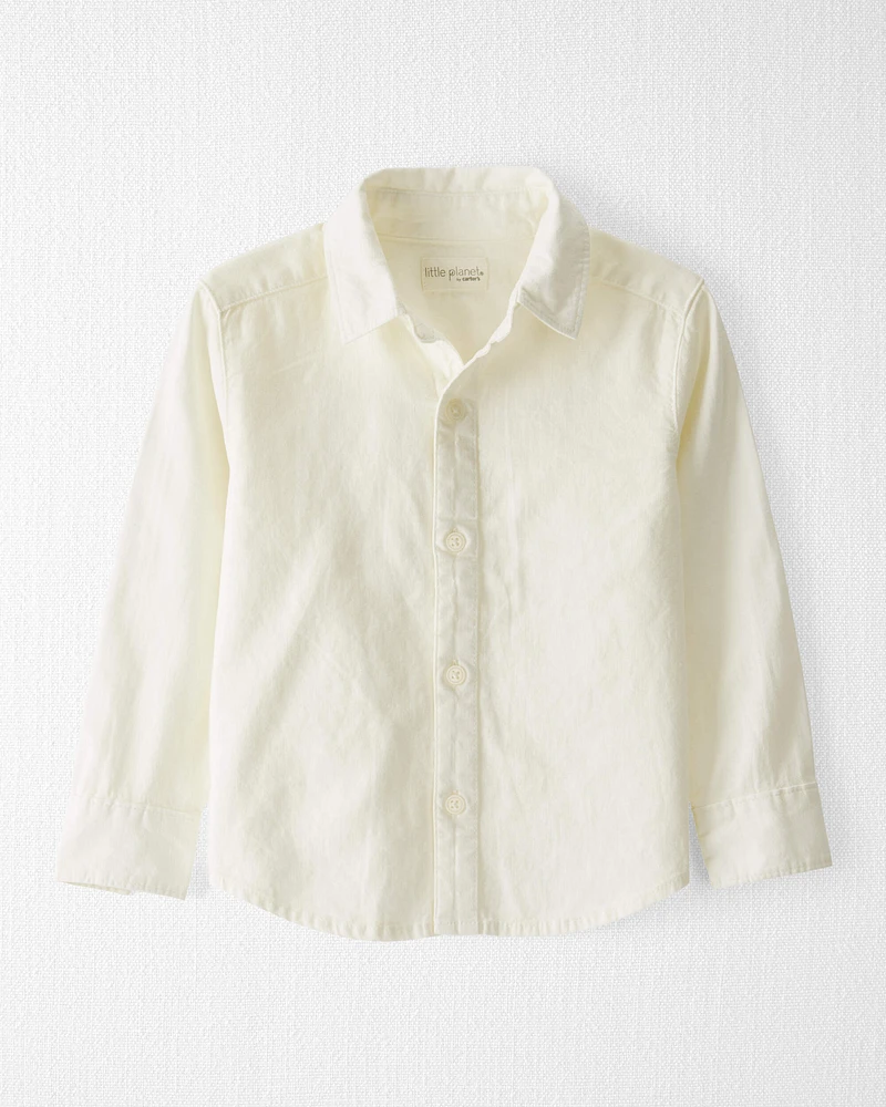 Toddler Linen Button-Front Shirt