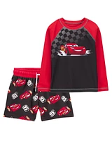 Toddler 2-Piece Cars™ Rashguard & Swim Trunk Set