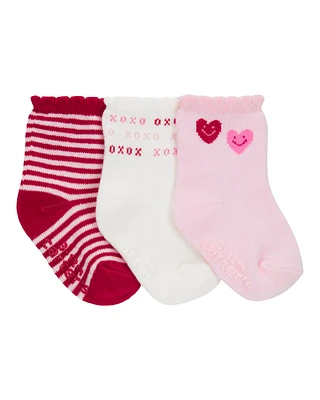 Baby Valentine's Day 3-Pack Socks