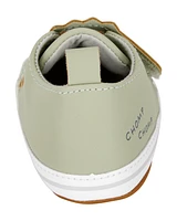 Baby Dinosaur Slip-On Shoes - Olive