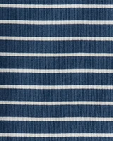 Kid Organic Cotton Pyjamas Set Stripes-Blue