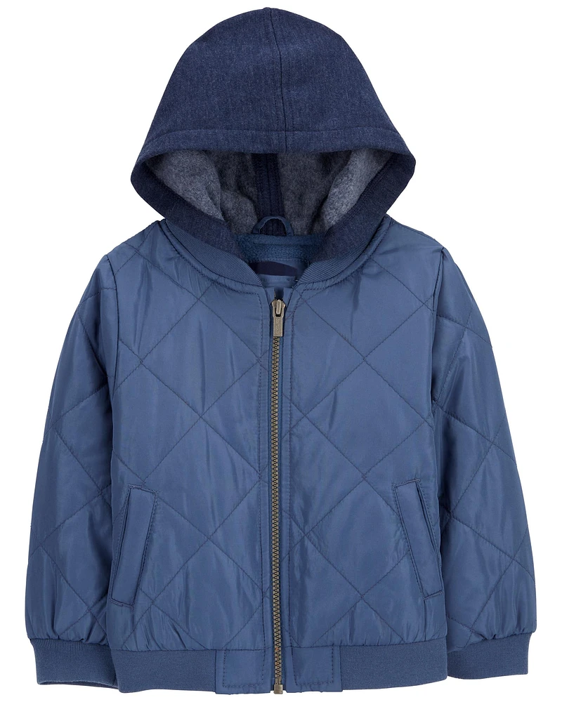 Kid Quilted Fleece Lined Jacket