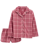 2-Piece Coat-Style Fleece Pyjamas