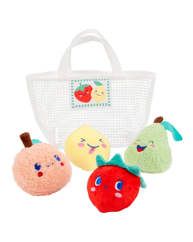 Farmer's Market Fruit Plush Activity Set